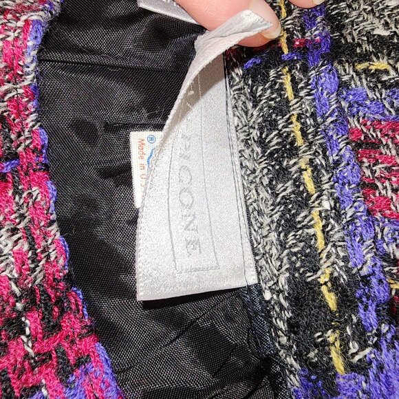 Vintage Evan Picone Tartan Plaid Wool Midi Skirt With Lining - Picture 7 of 14